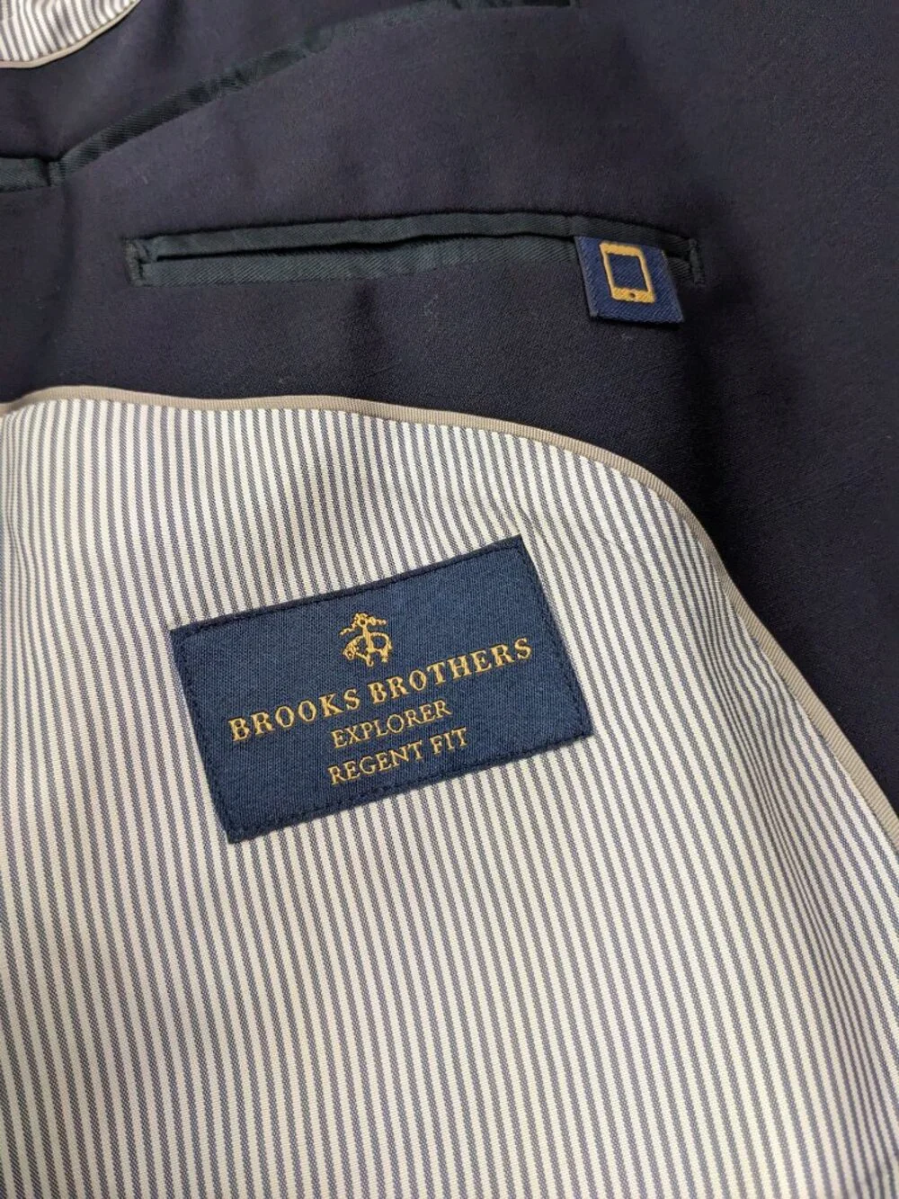 NWT Brooks Brothers Sport Coat Wool Explorer Navy Blue 44R Regent Fit $349